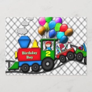 Jungen-Geburtstags-Einladung - FÜGEN Sie SEIN Einladung