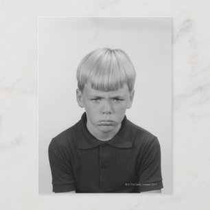 Jungen-Gesichtsausdrücke Postkarte