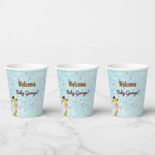 Jungen-Giraffen-Themen-Baby-Party Pappbecher