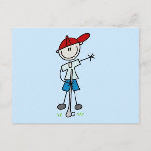 Jungen Golf T-Shirts und Geschenke Postkarte