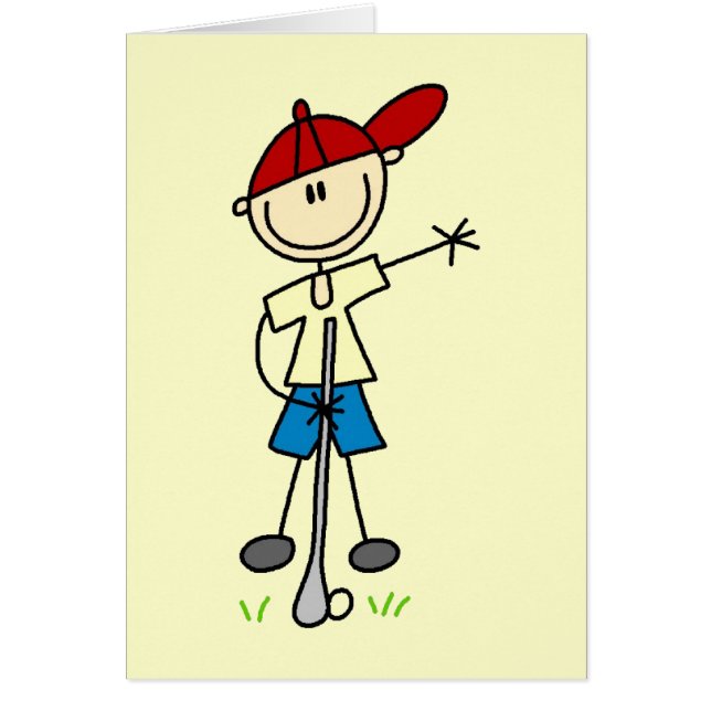Jungen-Golfspieler-T-Shirts und Geschenke (Vorne)