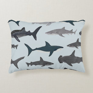 Jungen-Haifisch-Akzentkissen Dekokissen
