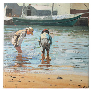Jungen im Wasser, berühmtes Kunstwerk von Winslow Fliese