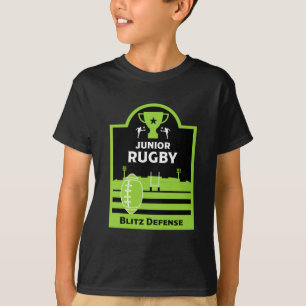 Jungen Junioren Rugby Spieler T-Shirt