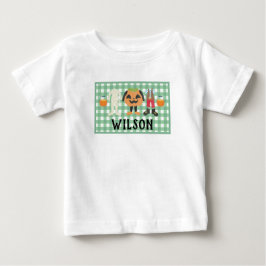 Jungen Kariert Trick oder Treat Halloween Baby T - Baby T-shirt