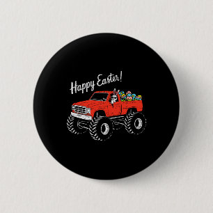 Jungen Kinder Frohe Ostern LKW Ostereier Kleinkind Button