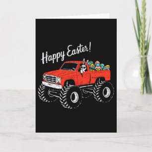 Jungen Kinder Frohe Ostern LKW Ostereier Kleinkind Karte