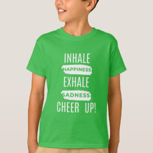 JUNGEN KINDER INHALIEREN UND AUSATMEN AUFMUNTERUNG T-Shirt