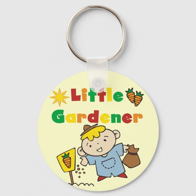 Jungen-kleine Gärtner-T-Shirts und Geschenke Schlüsselanhänger (Vorderseite)