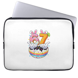 Jungen Mädchen Ostereier Lustiger Hase Sechs Siebe Laptopschutzhülle