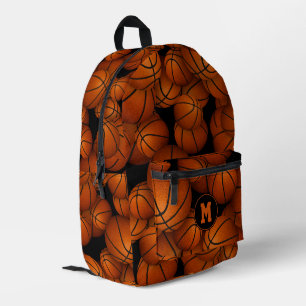 Jungen Mädchen personalisierte Basketballmuster Bedruckter Rucksack