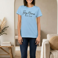 Jungen-Mama-Script-Est-Jahr-Minimal-Mutterschaft-T