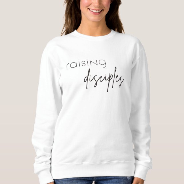Jungen Minimalistisches FrauenSweatshirt anheben Sweatshirt (Vorderseite)