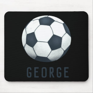 Jungen moderne blaue Fußballtrikot-Nummer-Sport-T- Mousepad