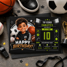 Jungen Moderne schwarze Sportarten Kinder 10. Gebu