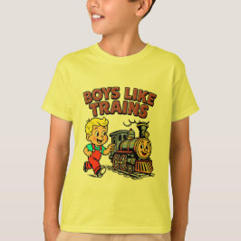 Jungen mögen Züge T-Shirt