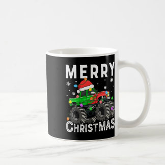 Jungen Monster Truck Frohe Weihnachten Santa Hut K Kaffeetasse