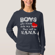 Jungen/Nana-T - Shirt-Licht-Text (lange Hülse)