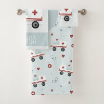 Jungen Niedlich Blue Paramedic Ambulance Pattern K