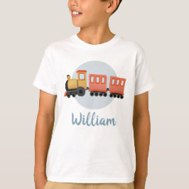 Jungen Niedlich Moderne Blaue Bahn Reisen Kinder T-Shirt