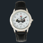 Jungen Niedlich moderne blaue Polizeiwagen Kinder Armbanduhr<br><div class="desc">Diese niedliche und moderne Kinderuhr verfügt über einen Cartoon mit Polizeiwagen und einen Platz,  wo Sie Ihren Jungs Namen hinzufügen können. Perfekt für jedes Kind,  das davon träumt,  Polizist zu sein! Mit klaren Zahlen und einem blauen Hintergrund ist dies ideal für eine Kinderuhr.</div>