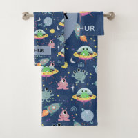 Jungen Niedlich und modern Alien Weltraum Muster N