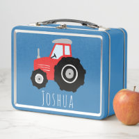 Jungen Niedliche rote Farm Traktor Kinder