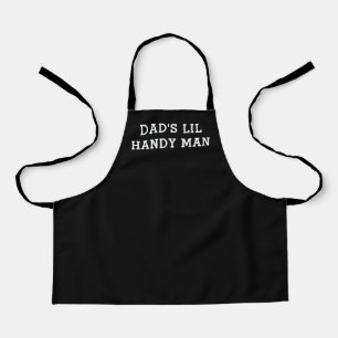 Jungen Niedliche Schwarz-weiße Handy Man Typografi Schürze