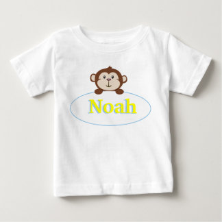 Jungen Personalisiertes Affen-Shirt Baby T-shirt