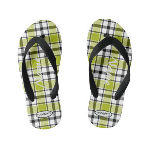 Jungen-Plaid-Flip-Flops HAMbWG Kindersandalen Kinderbadesandalen