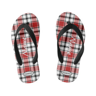 Jungen-Plaid-Flip-Flops HAMbWG Kindersandalen Kinderbadesandalen