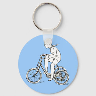 Jungen-Reitantiken-Dreirad Schlüsselanhänger