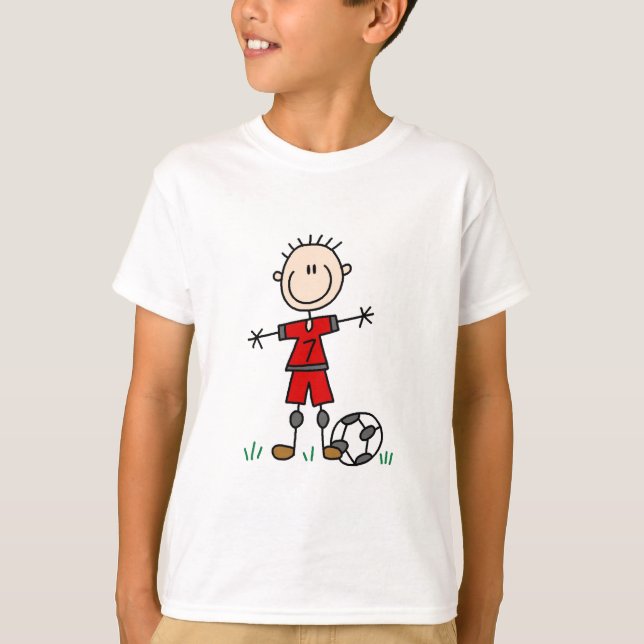 Jungen-rote einheitliche Fußball-T - Shirts und (Vorderseite)