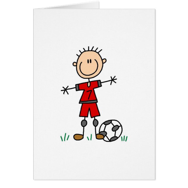 Jungen-roter einheitlicher Fußball (Vorne)