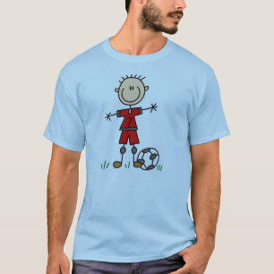 Jungen-roter einheitlicher Fußball T-Shirt