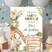 Jungen Savannen-Safari-Party-Tiere Geburtstag
