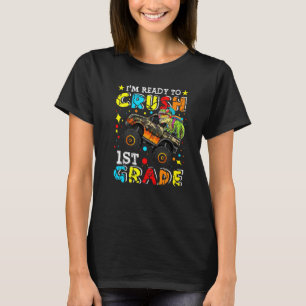 Jungen-Schwarm 1. Klasse Rex Truck Monster Erster  T-Shirt