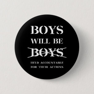 Jungen sind Jungenknopf (Fluch frei) Button