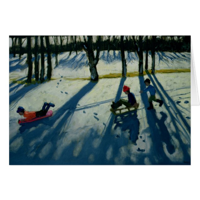 Jungen Sledging Allestree Park Derby (Vorderseite (Horizontal))
