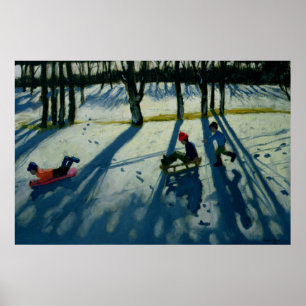 Jungen Sledging Allestree Park Derby Poster