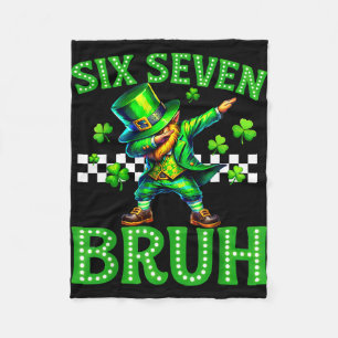 Jungen St. Patricks Day 67 Leprechaun Dab sechs si Fleecedecke
