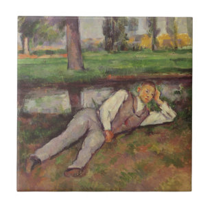 Jungen-Stillstehen Pauls Cezanne Fliese