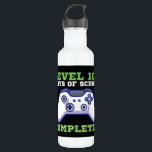 Jungen Stufe 100 Tage Schule abgeschlossen Edelstahlflasche<br><div class="desc">100 Tage Shirt,  für Jungen Level abgeschlossen Gamer</div>