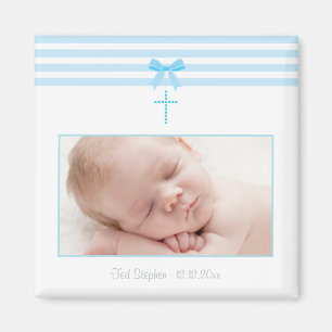 Jungen-Taufe/Taufbevorzugung - Foto-Magnet Magnet