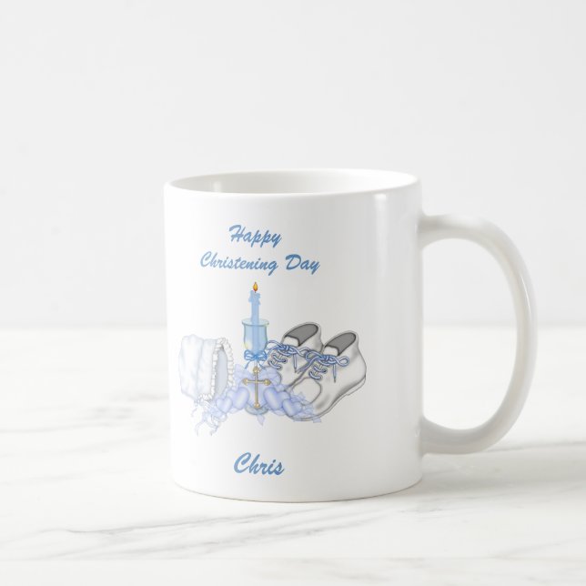 Jungen-Taufwunsch Kaffeetasse (Rechts)