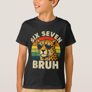 Jungen Tierdruck Kleidung sechs sieben bruh Gepard T-Shirt