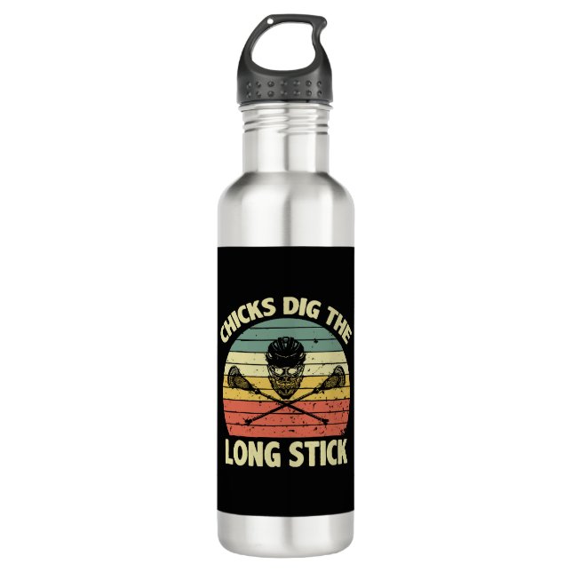 Jungen treiben lange Hänge Edelstahlflasche (Vorderseite)