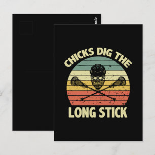 Jungen treiben lange Hänge Postkarte