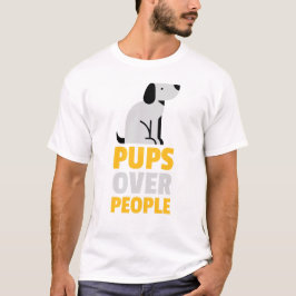 "Jungen über Menschen", Tag der Hunde T-Shirt