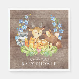 Jungen-WaldBabyparty-Papierservietten Serviette